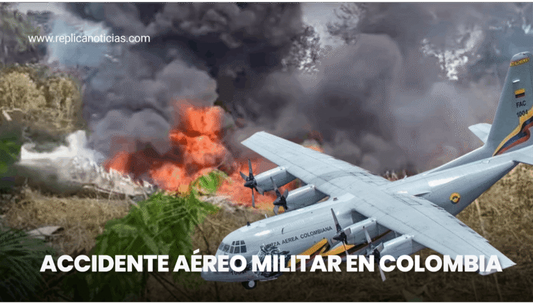Un avión Hércules de la Fuerza Aeroespacial Colombiana se accidentó en Puerto Leguízamo mientras transportaba tropas.