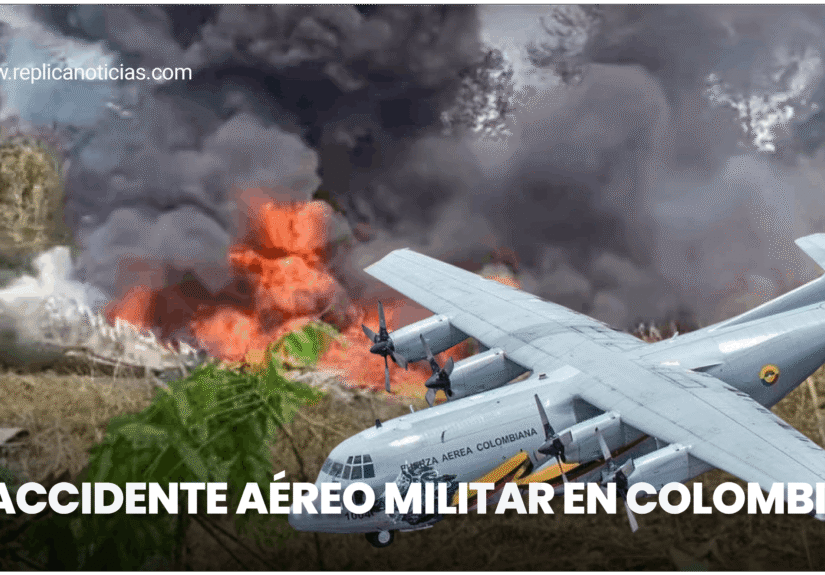 Un avión Hércules de la Fuerza Aeroespacial Colombiana se accidentó en Puerto Leguízamo mientras transportaba tropas.