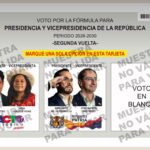 Tarjeton segunda vuelta presidencial